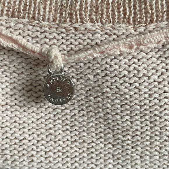 EUC Pale Pink & Blue Cropped Cardigan (S) - Picture 4 of 7